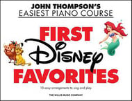 John Thompson's Easiest Piano Course : First Disney Favorites piano sheet music cover